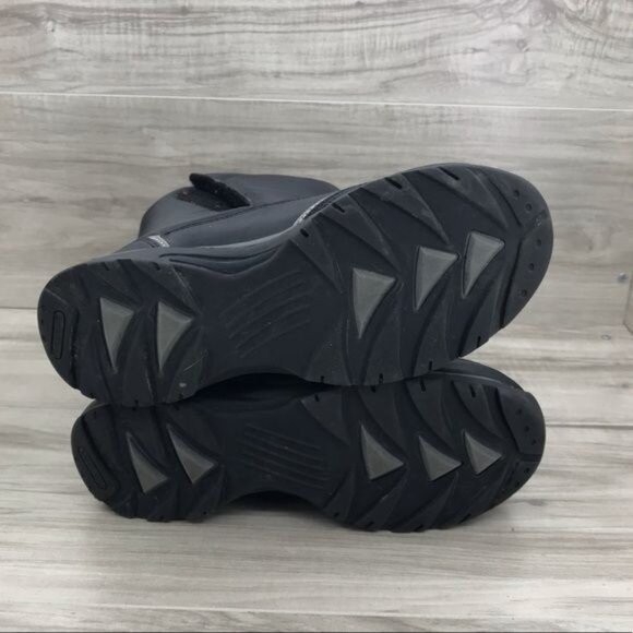 Lands End Boots Youth 5 Black Snow Winter Hook and Loop - Picture 13 of 13